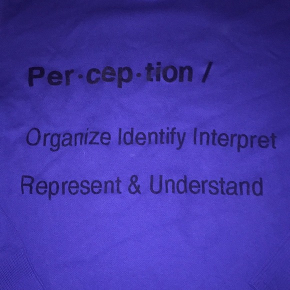 Men’s word graphic H&M blue sweater - Picture 2 of 3